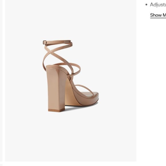 Nude Platform Block Heels Nine West - Picture 4 of 9